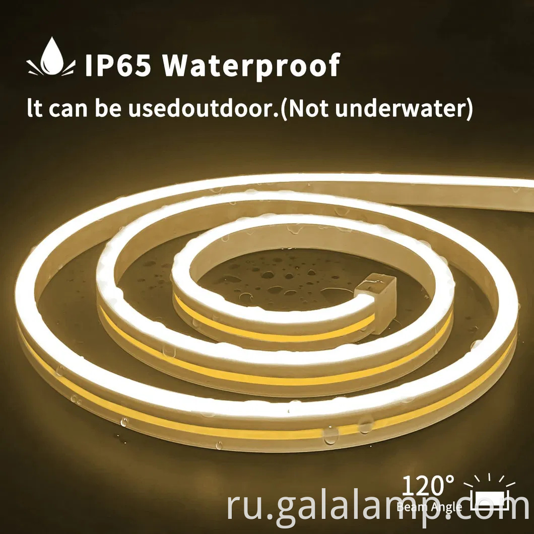 Красочные гибкие силиконовые стриптиз -огни IP67 для домашнего и садового декора